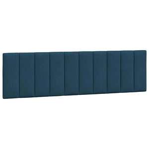 Blaues Samt Kopfteil-Kissen Hanko 180 cm