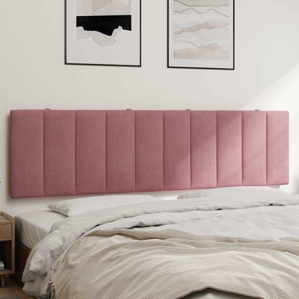 Kopfteil-Kissen Hanko Rosa 180cm Samt