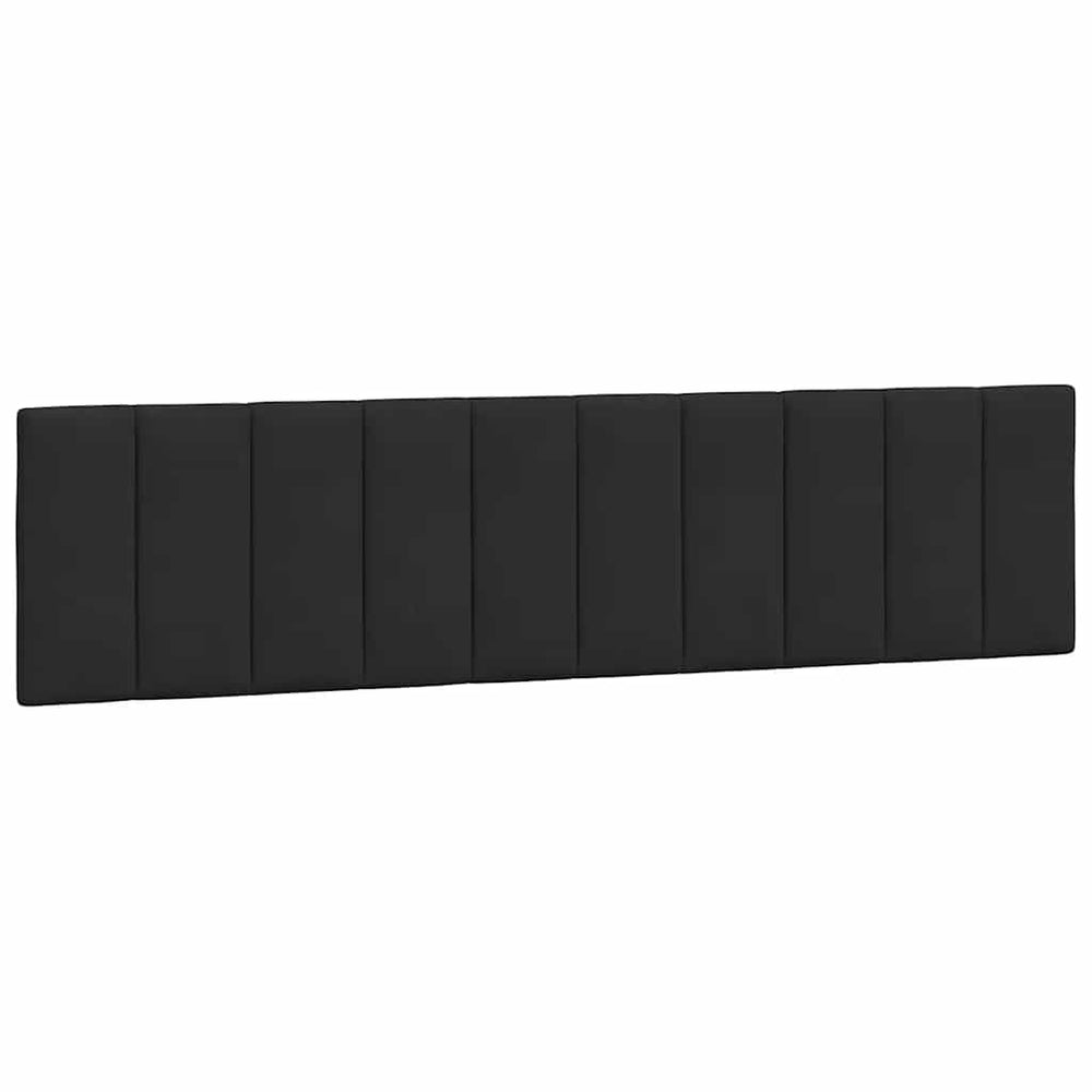 Schwarzes Samt Kopfteil-Kissen 200 cm