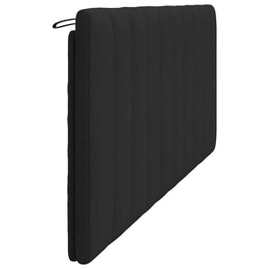 Schwarzes Samt Kopfteil-Kissen 200 cm