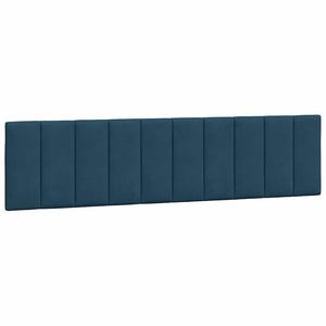 Kopfteil Kissen Hanko Blau Samt 200cm