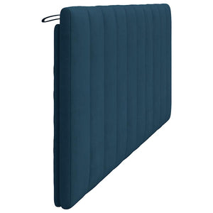 Kopfteil Kissen Hanko Blau Samt 200cm