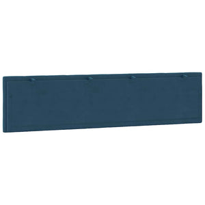 Kopfteil Kissen Hanko Blau Samt 200cm