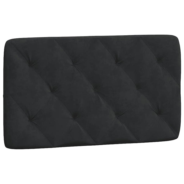 vidaXL Oreiller de tête de lit Noir 80 cm Velours