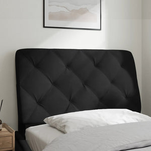 vidaXL Oreiller de tête de lit Noir 80 cm Velours
