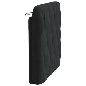 vidaXL Oreiller de tête de lit Noir 80 cm Velours