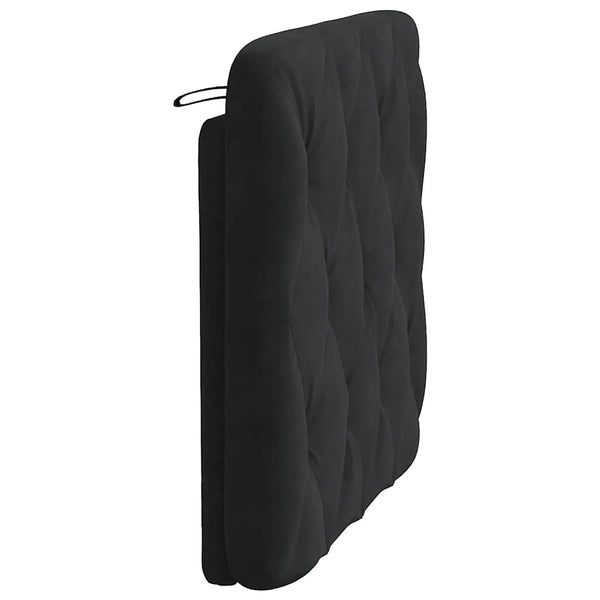 vidaXL Oreiller de tête de lit Noir 80 cm Velours