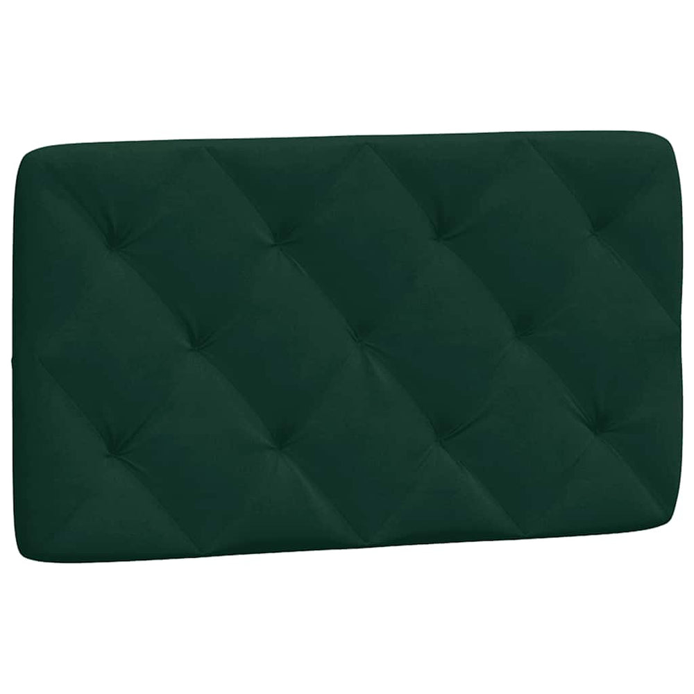 Kopfteil Kissen Dunkelgrün Samt 80cm
