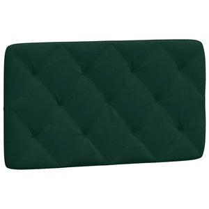 Kopfteil Kissen Dunkelgrün Samt 80cm