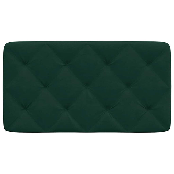 Kopfteil Kissen Dunkelgrün Samt 80cm