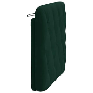 Kopfteil Kissen Dunkelgrün Samt 80cm