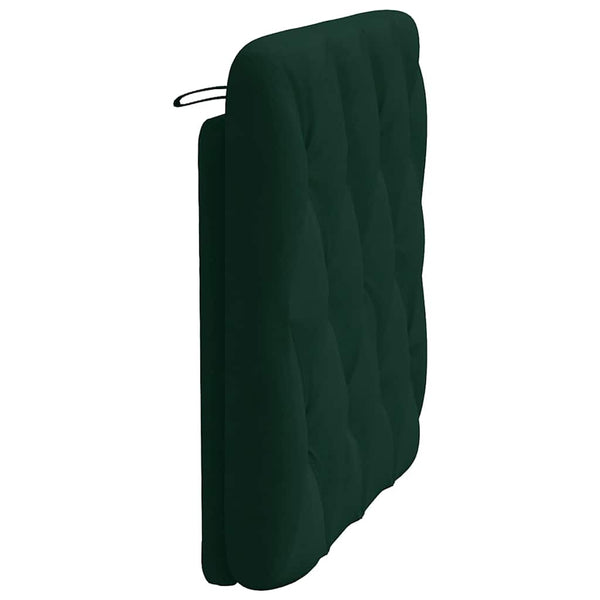 Kopfteil Kissen Dunkelgrün Samt 80cm