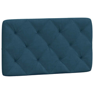 Blaues Samt Kopfteil-Kissen 80 cm