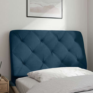 Blaues Samt Kopfteil-Kissen 80 cm