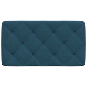 Blaues Samt Kopfteil-Kissen 80 cm
