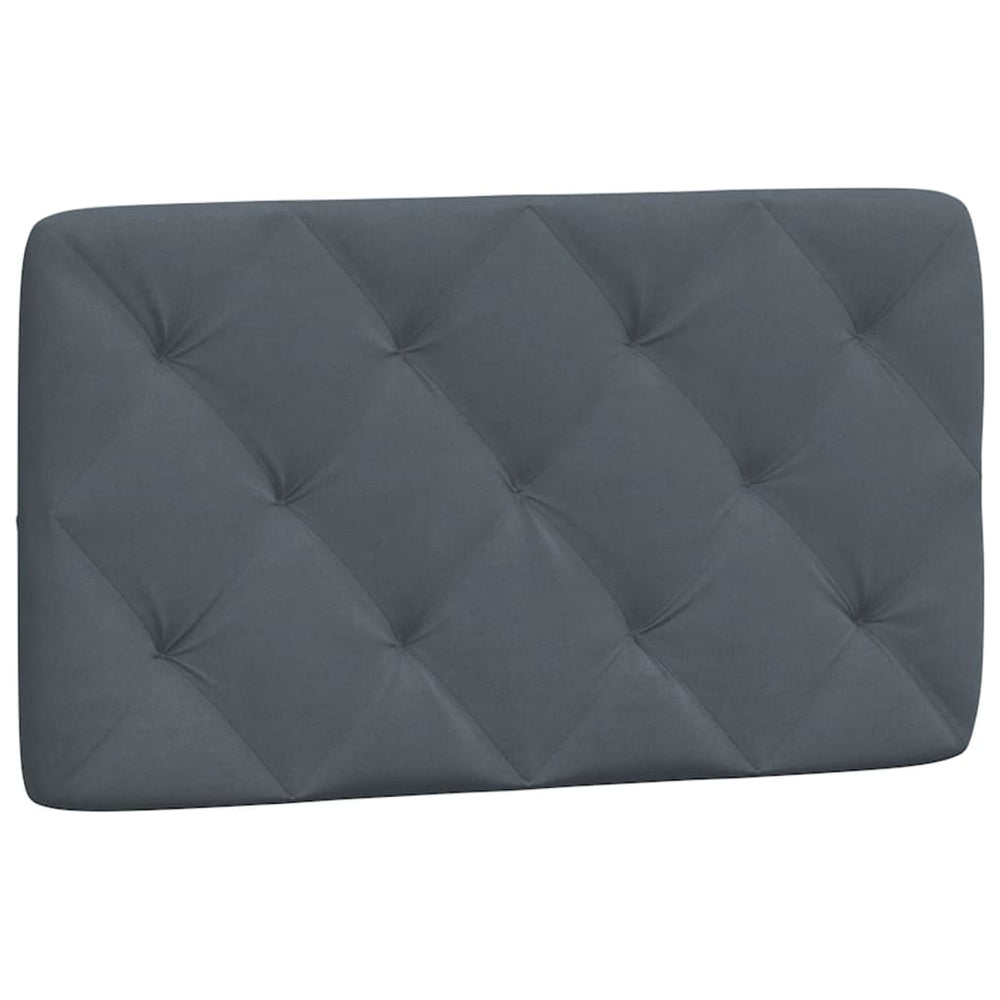 Kopfteil Kissen Dunkelgrau 90cm Samt