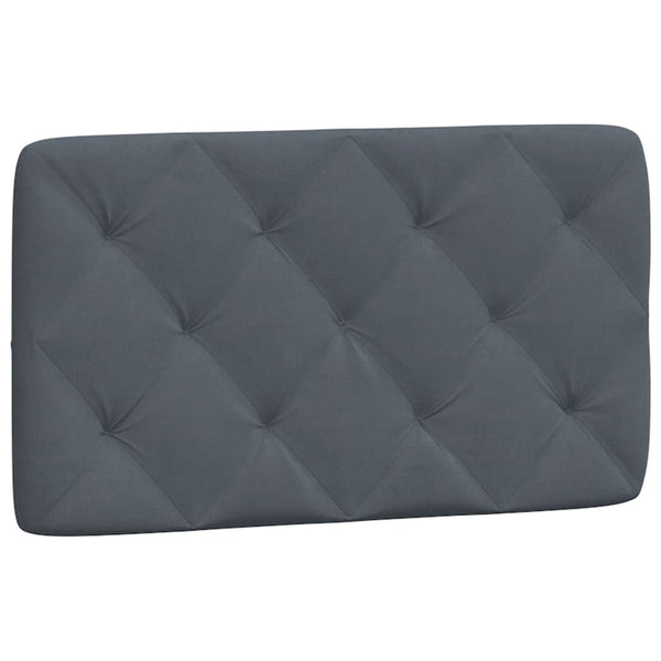 Kopfteil Kissen Dunkelgrau 90cm Samt
