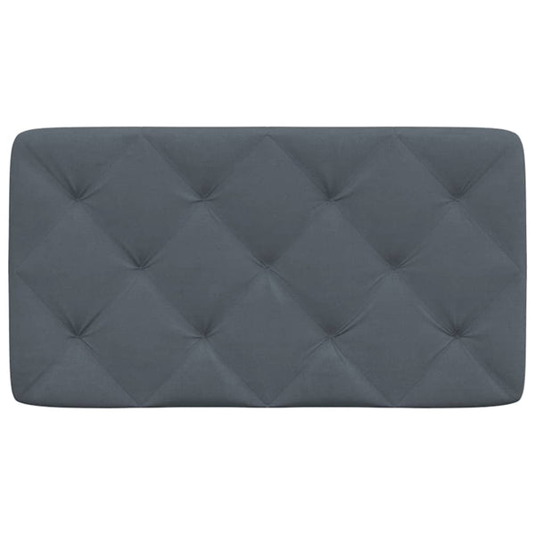 Kopfteil Kissen Dunkelgrau 90cm Samt