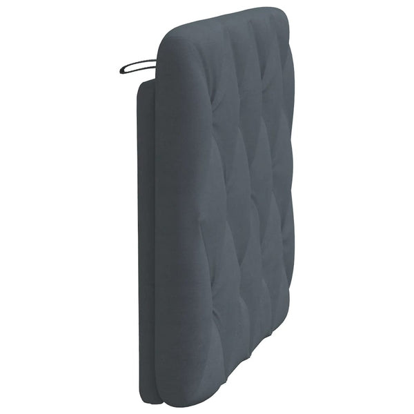 Kopfteil Kissen Dunkelgrau 90cm Samt