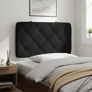 Schwarzes Samt Kopfteil-Kissen 90 cm