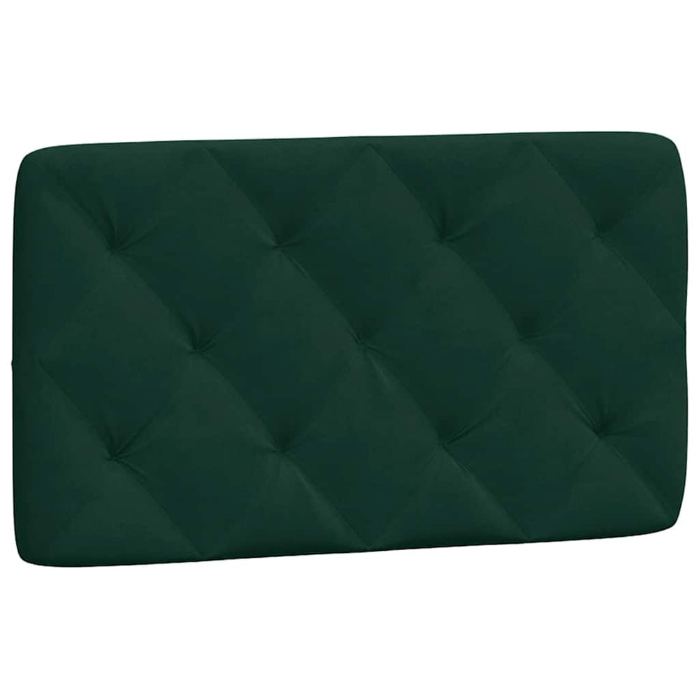 Kopfteil Kissen Dunkelgrün Samt 90 cm