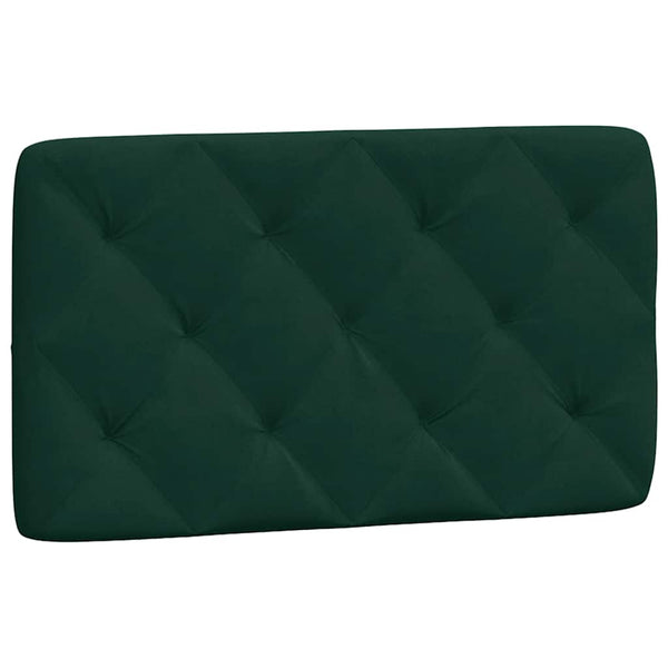 Kopfteil Kissen Dunkelgrün Samt 90 cm