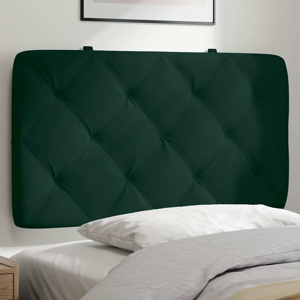Kopfteil Kissen Dunkelgrün Samt 90 cm