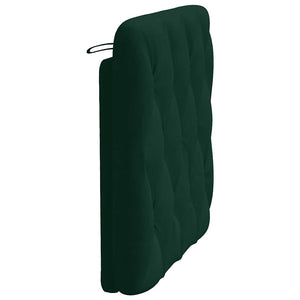 Kopfteil Kissen Dunkelgrün Samt 90 cm