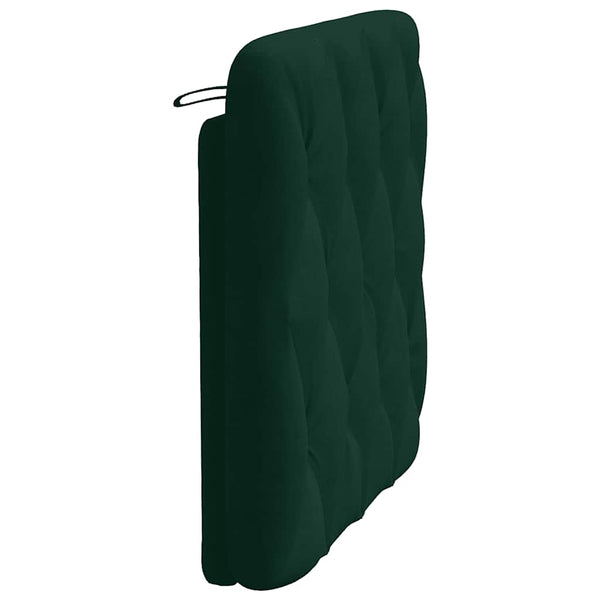 Kopfteil Kissen Dunkelgrün Samt 90 cm