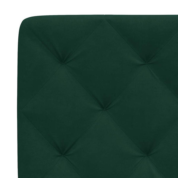 Kopfteil Kissen Dunkelgrün Samt 90 cm