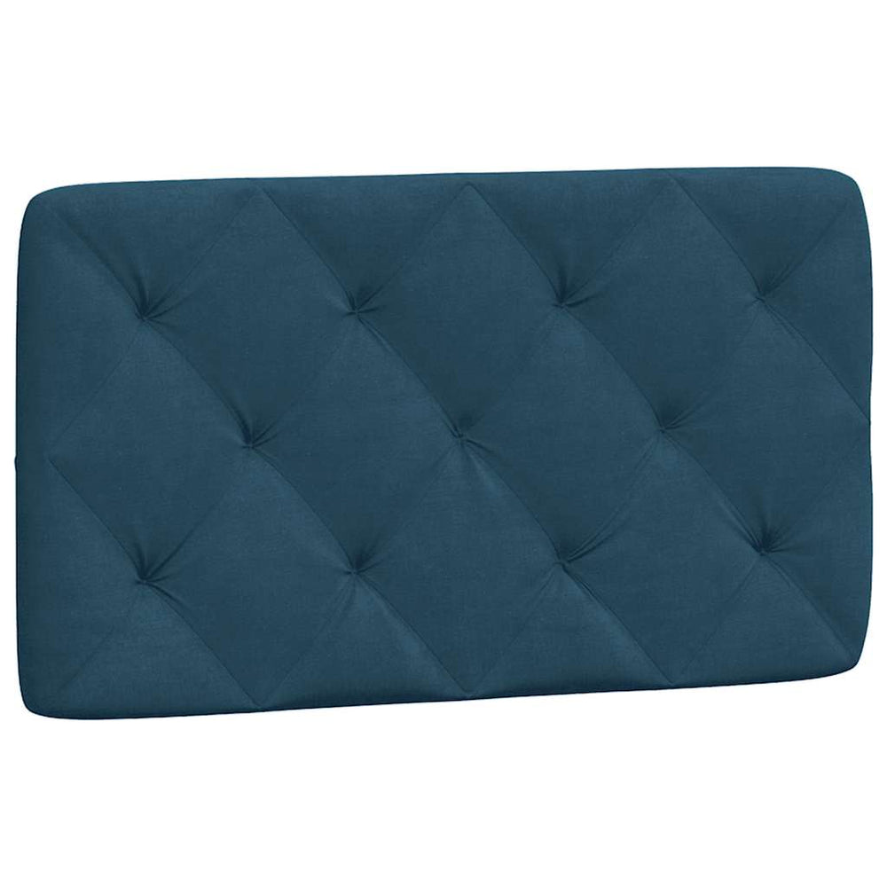 Blaues Samt Kopfteil-Kissen 90 cm
