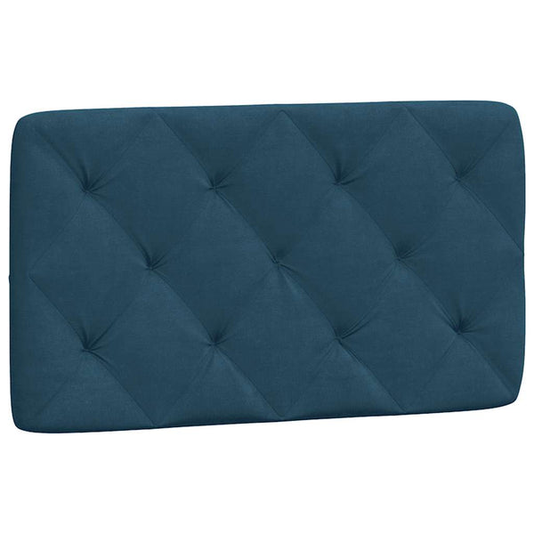 Blaues Samt Kopfteil-Kissen 90 cm