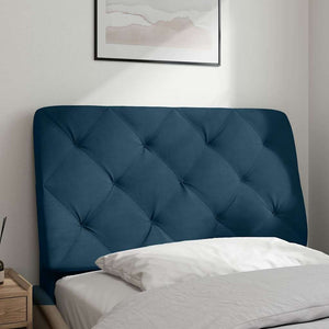 Blaues Samt Kopfteil-Kissen 90 cm