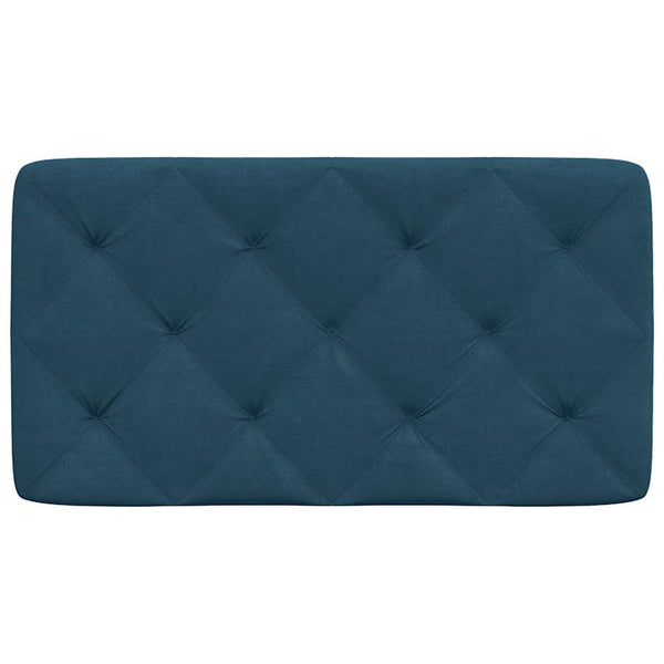 Blaues Samt Kopfteil-Kissen 90 cm