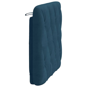Blaues Samt Kopfteil-Kissen 90 cm