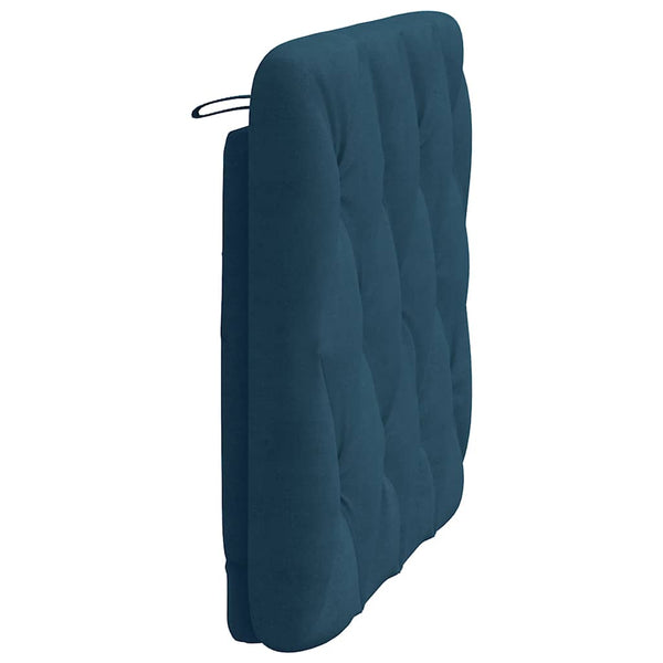 Blaues Samt Kopfteil-Kissen 90 cm