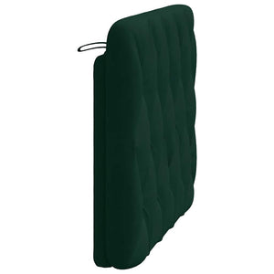 Kopfteil Kissen Dunkelgrün 100 cm Samt
