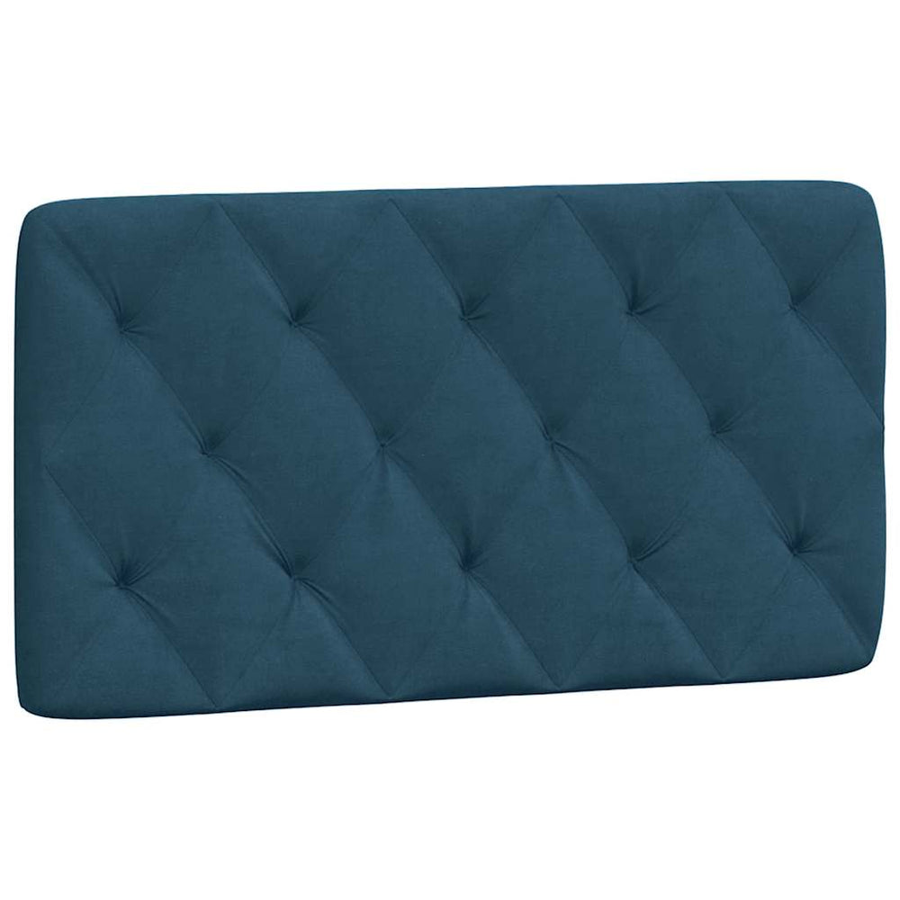 Kopfteil Kissen Blau Samt 100 cm