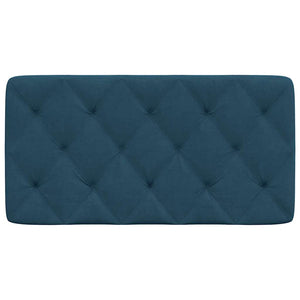 Kopfteil Kissen Blau Samt 100 cm