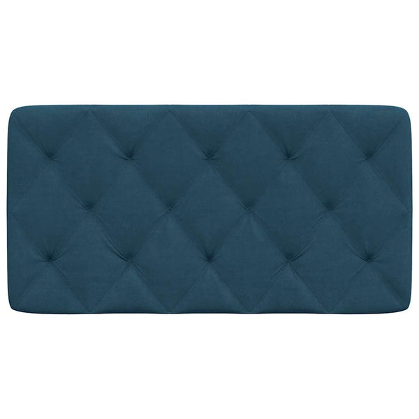 Kopfteil Kissen Blau Samt 100 cm