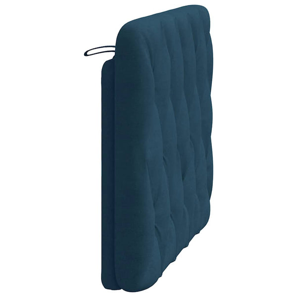 Kopfteil Kissen Blau Samt 100 cm