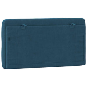 Kopfteil Kissen Blau Samt 100 cm