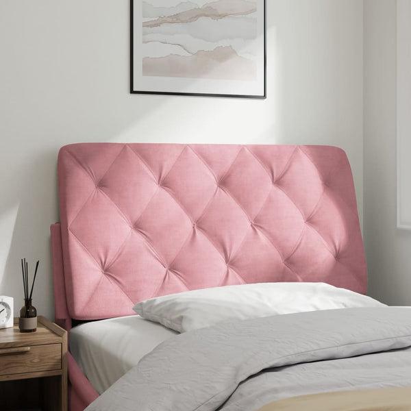 Rosa Samt Kopfteil Kissen - 100 cm