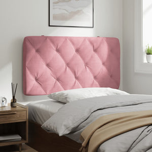 Rosa Samt Kopfteil Kissen - 100 cm