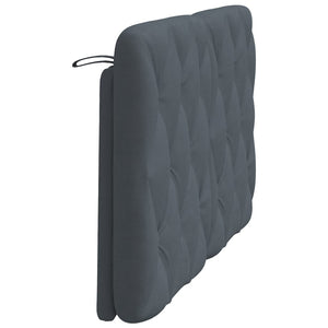 Kopfteil Kissen Dunkelgrau 120 cm Samt