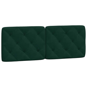 Kopfteil Kissen Dunkelgrün 120 cm Samt