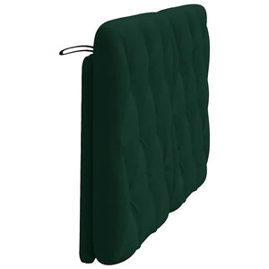 Kopfteil Kissen Dunkelgrün 120 cm Samt