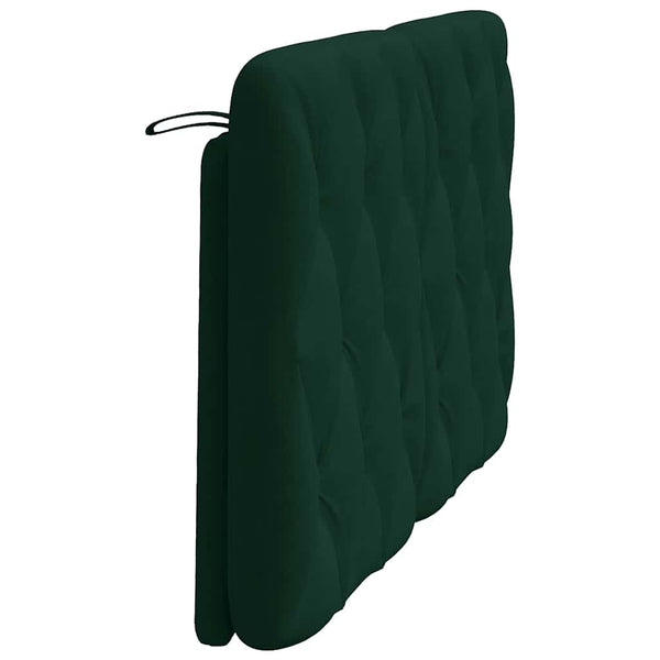 Kopfteil Kissen Dunkelgrün 120 cm Samt