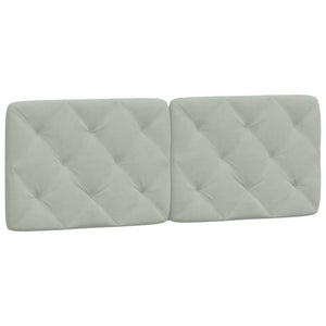 vidaXL Headboard Cushion Light Grey 140 cm Velvet