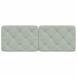 vidaXL Headboard Cushion Light Grey 140 cm Velvet